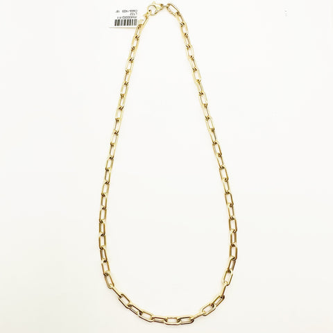 18" 14K GOLD LINK CHAIN NECKLACE