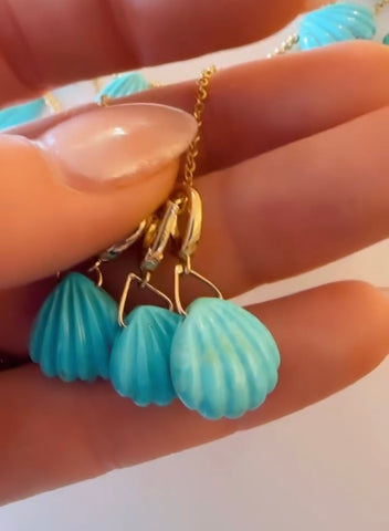 TURQUOISE SHELL CHARMS