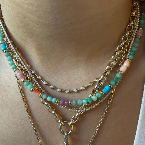 EMERALD AND MULTI GEMSTONE NECKLACES