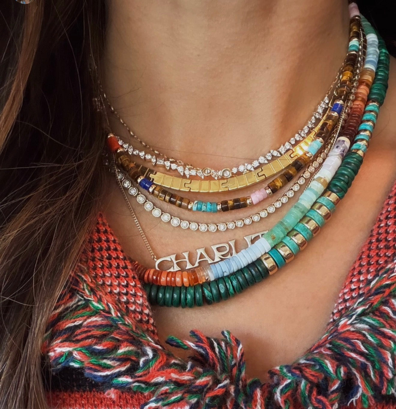 TIGERS EYE BOHO ANTIQUITY NECKLACE