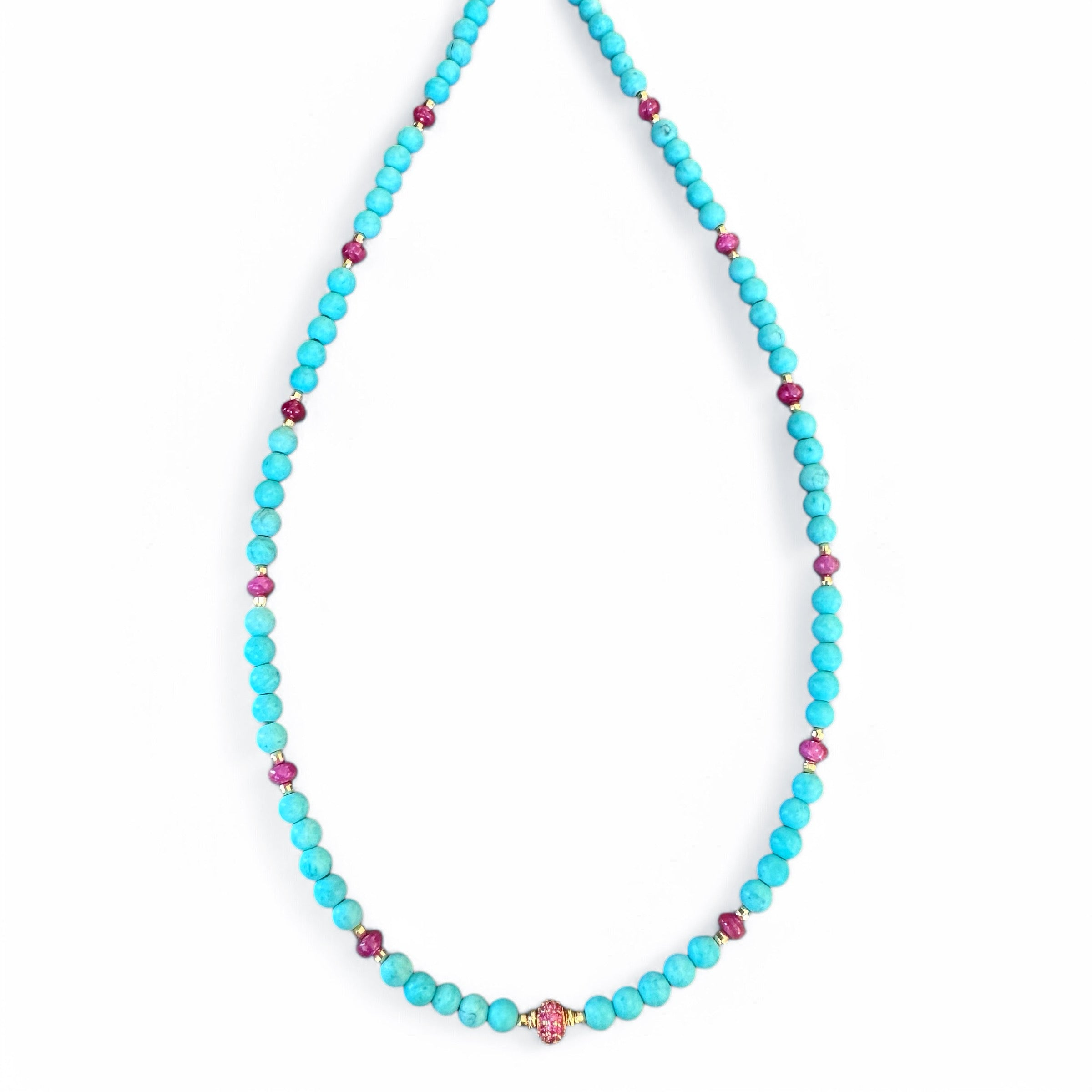 4MM SIZE TURQUOISE ANTIQUITY NECKLACES