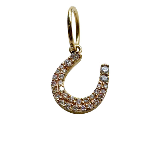 DIAMOND HORSESHOE CHARM