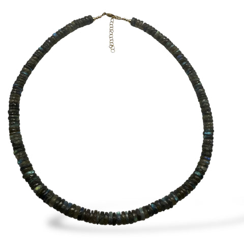 LABRADORITE BEADED NECKLACE