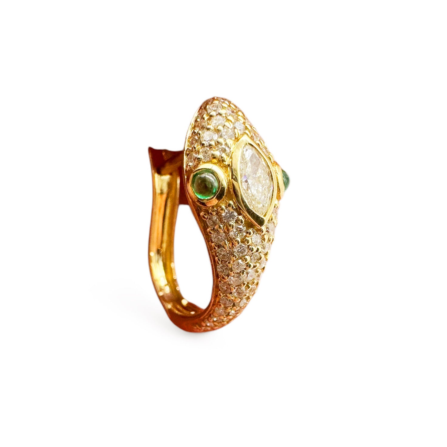 DIAMOND SERPENT EARRING