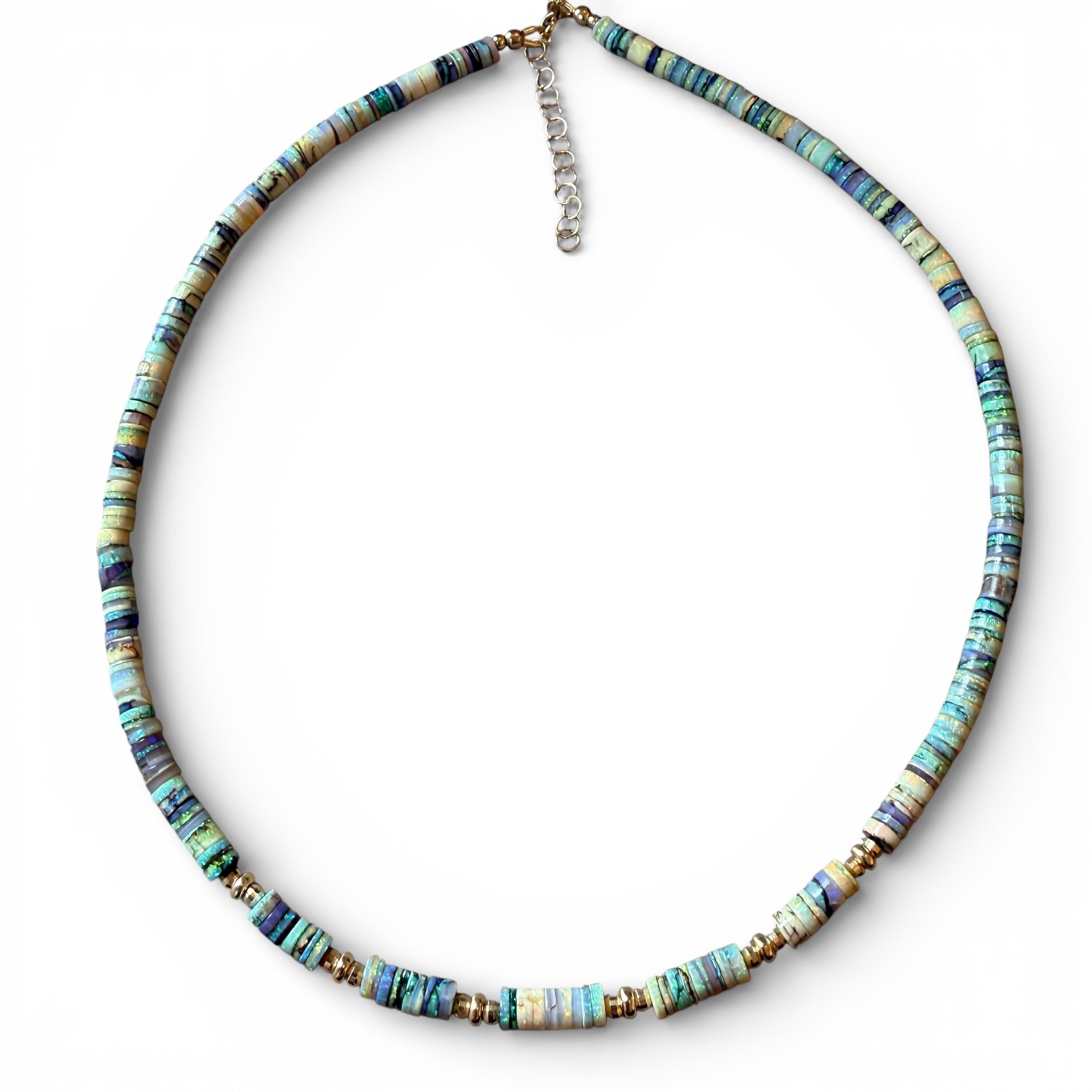 OPAL HEISHI NECKLACE