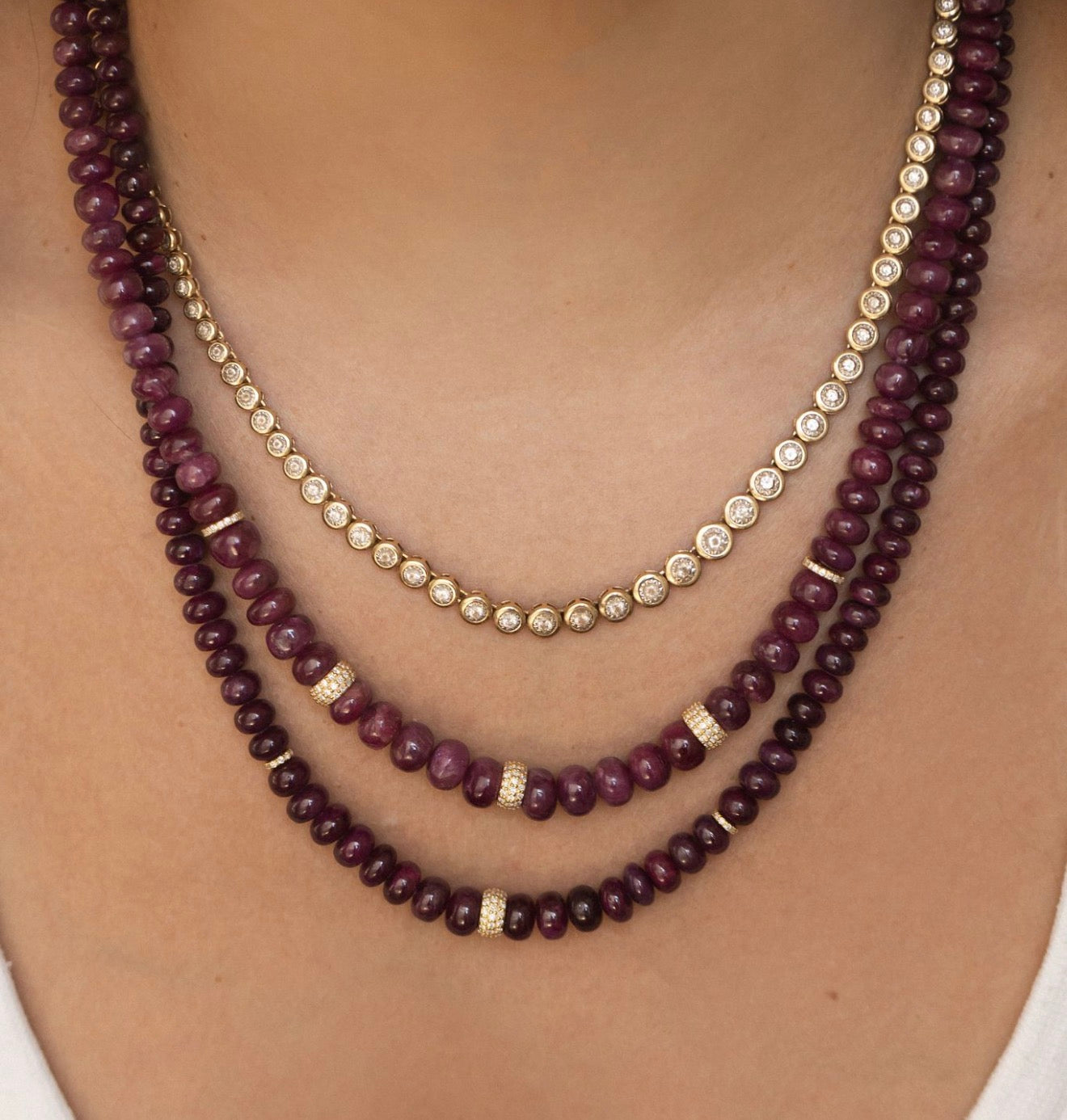 RUBY & DIAMOND NECKLACE