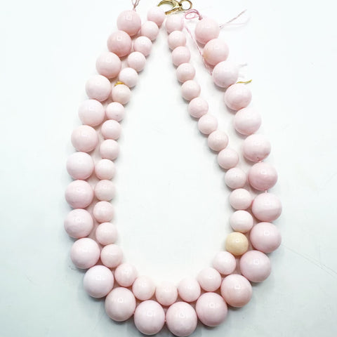 PINK OPAL BEADED NECKLACES