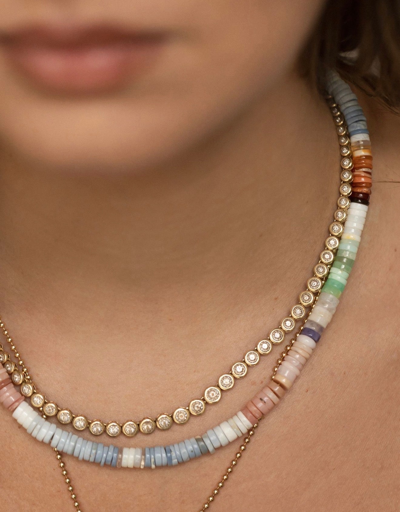 OPAL HEISHI NECKLACE