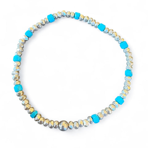 TURQUOISE & SILVER BRACELETS