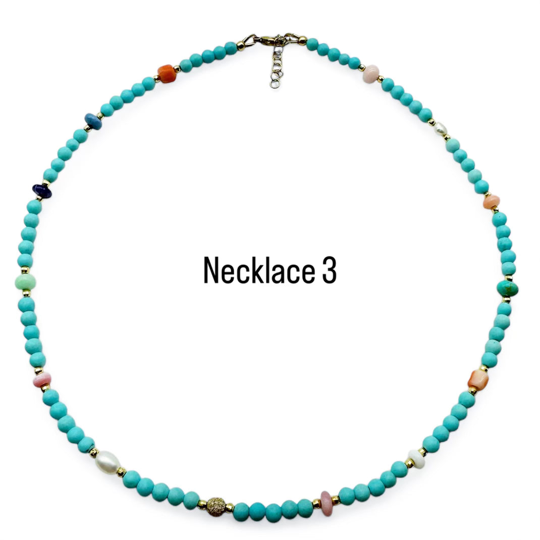 4MM SIZE TURQUOISE ANTIQUITY NECKLACES