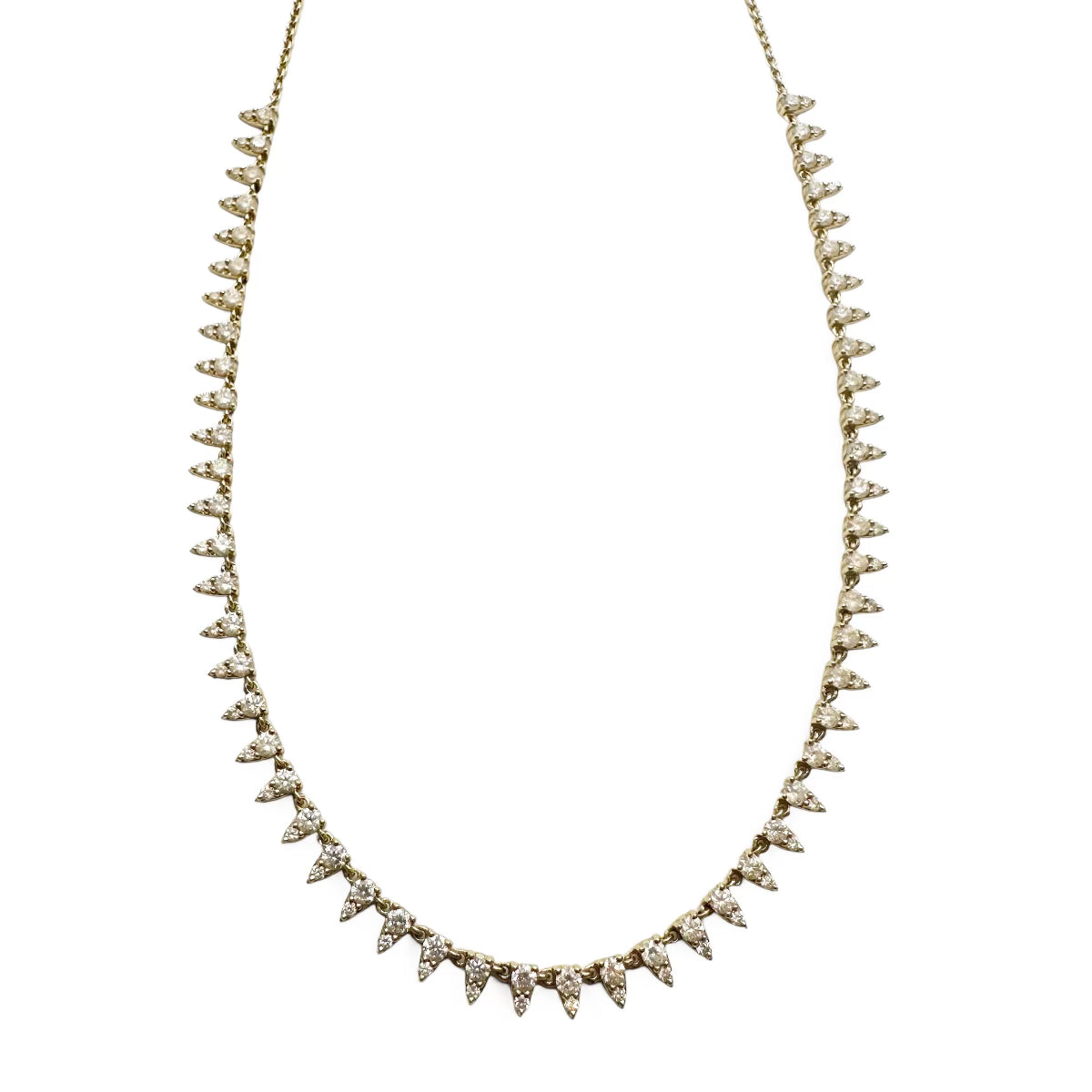 THE DIAMOND DROP PETAL NECKLACE