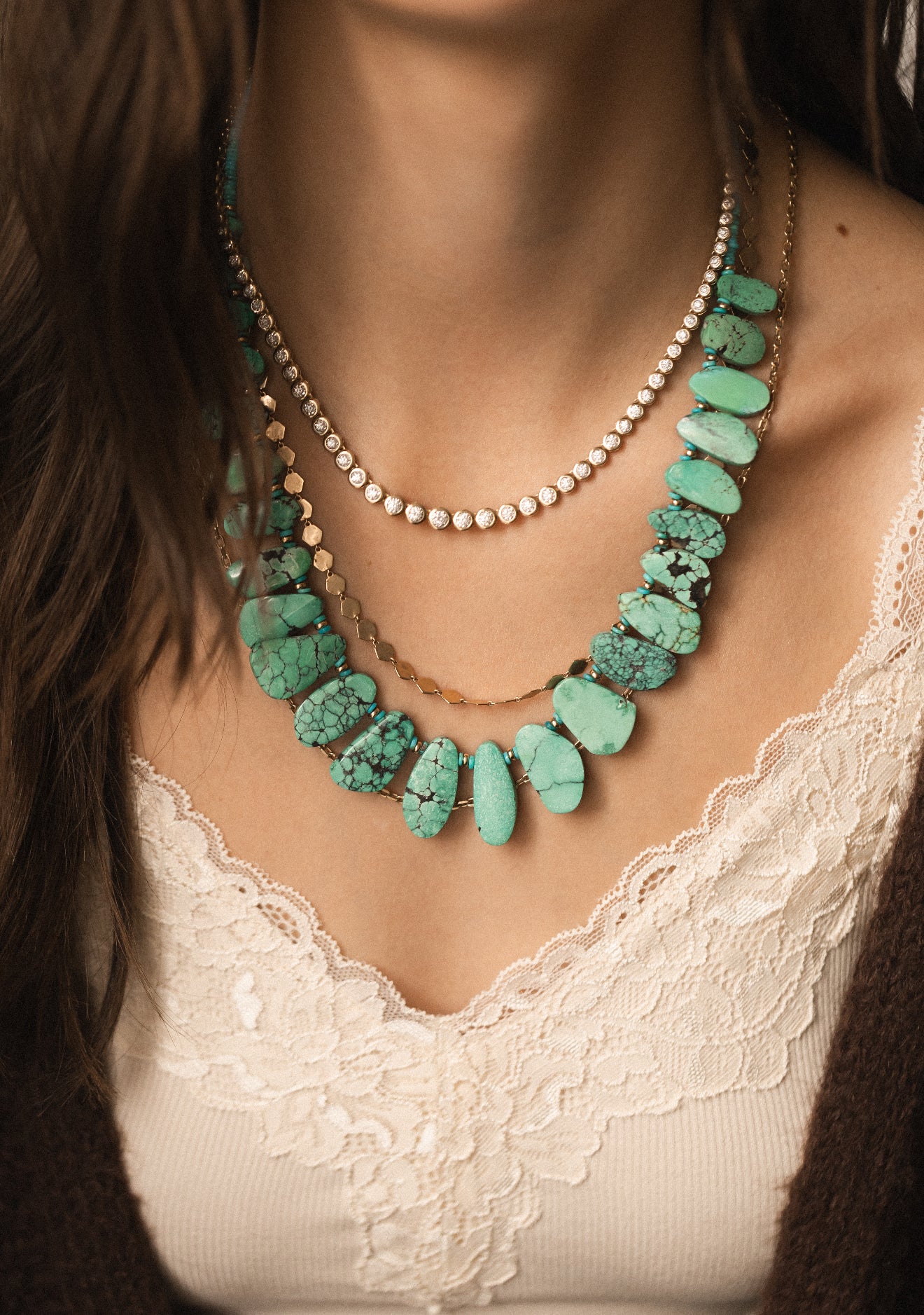 TURQUOISE COLLAR NECKLACE