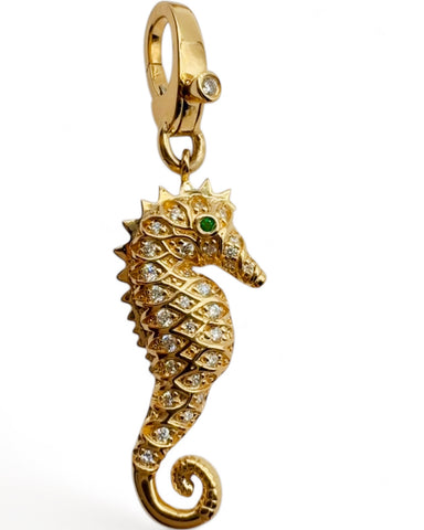 GOLD & DIAMOND SEAHORSE