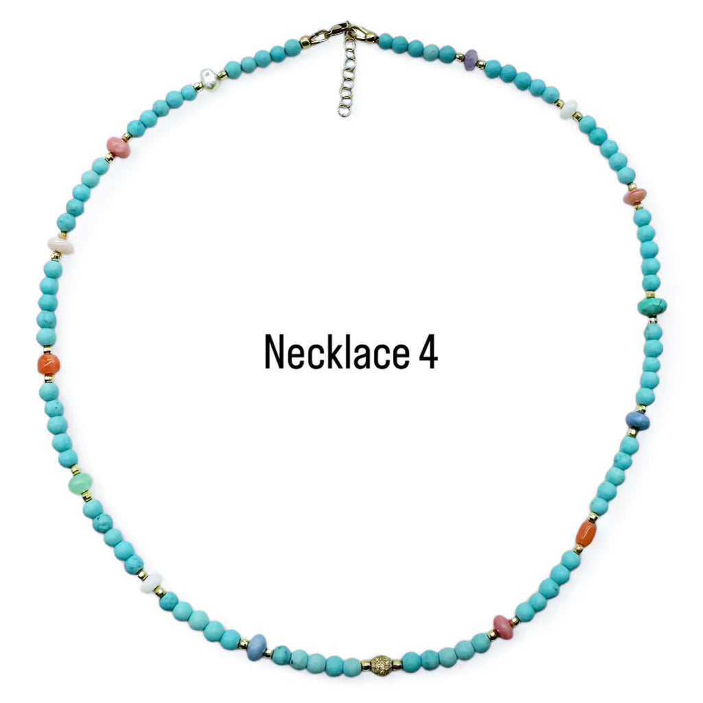 4MM SIZE TURQUOISE ANTIQUITY NECKLACES