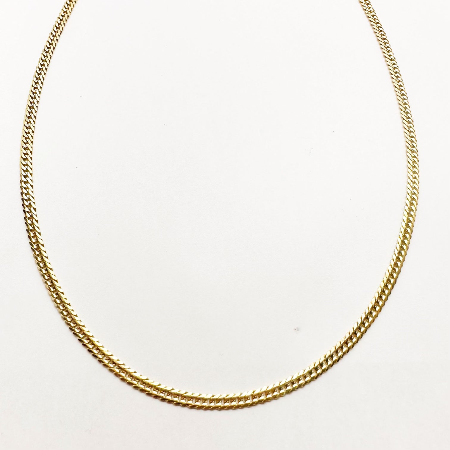 GOLD DOUBLE CURB CHAIN