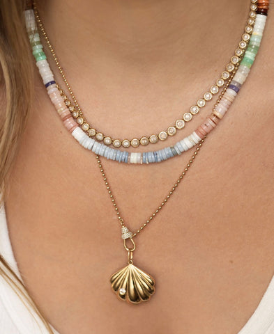 OPAL HEISHI NECKLACE