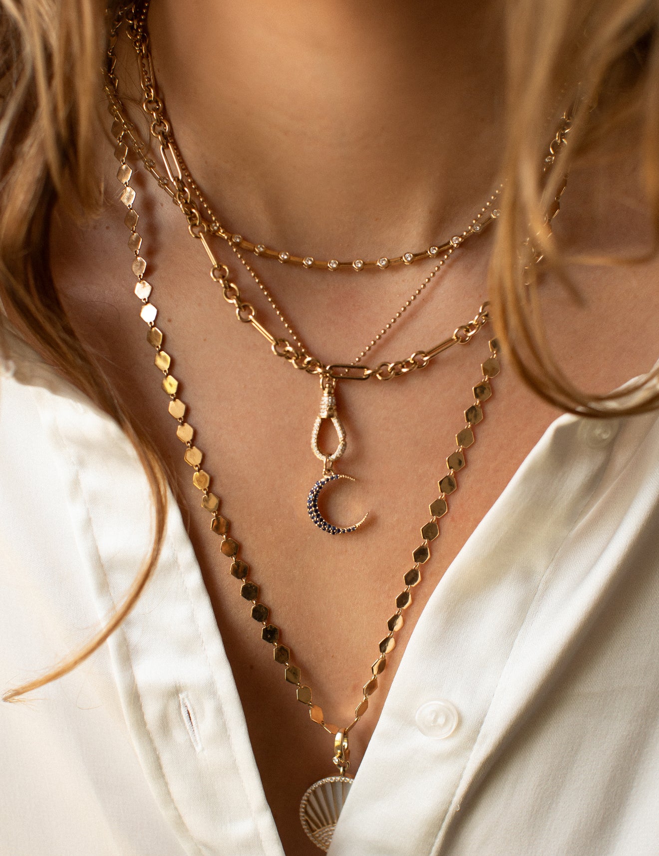 14K GOLD LINK CHAIN 16-18"