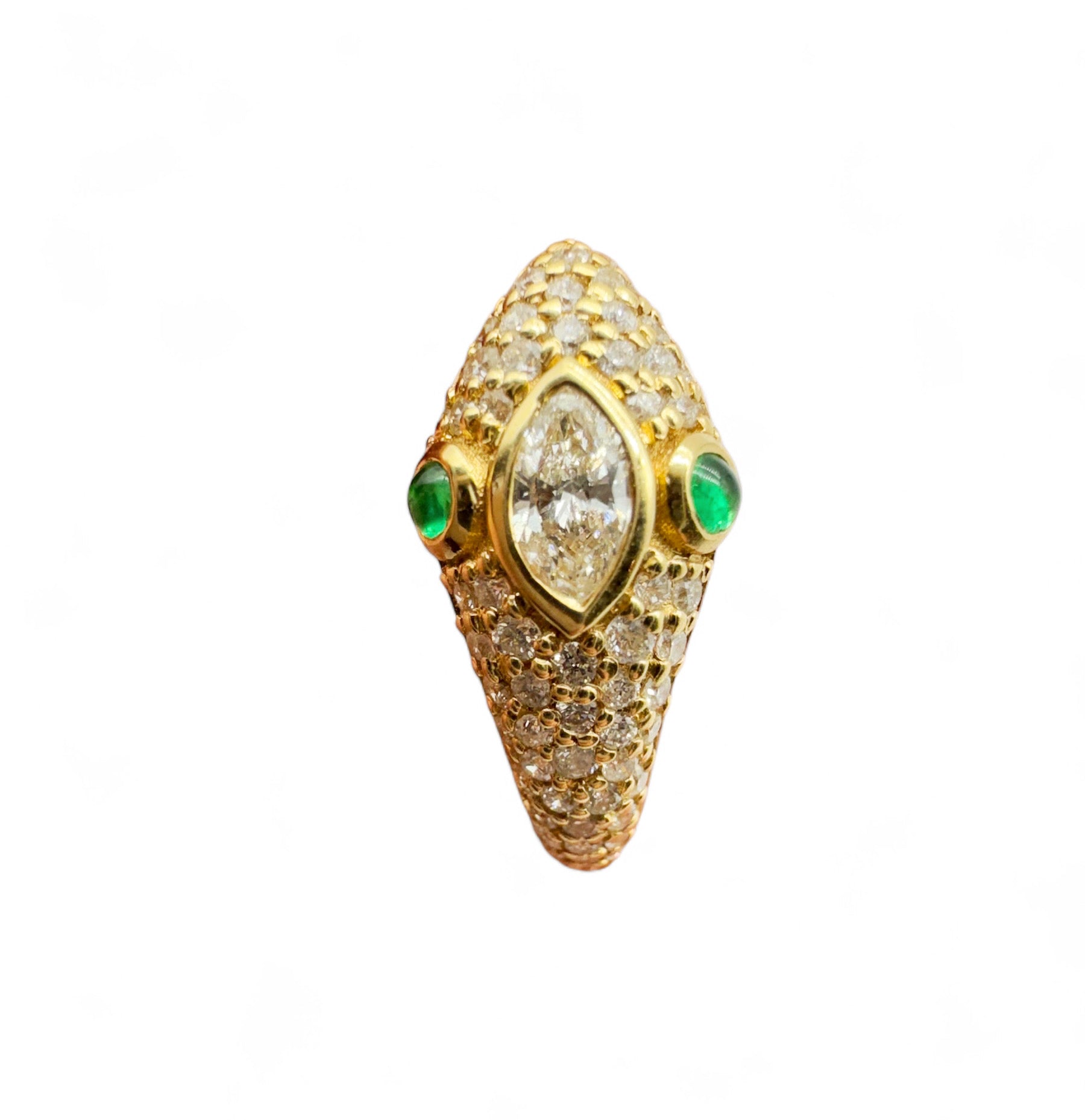 DIAMOND SERPENT EARRING