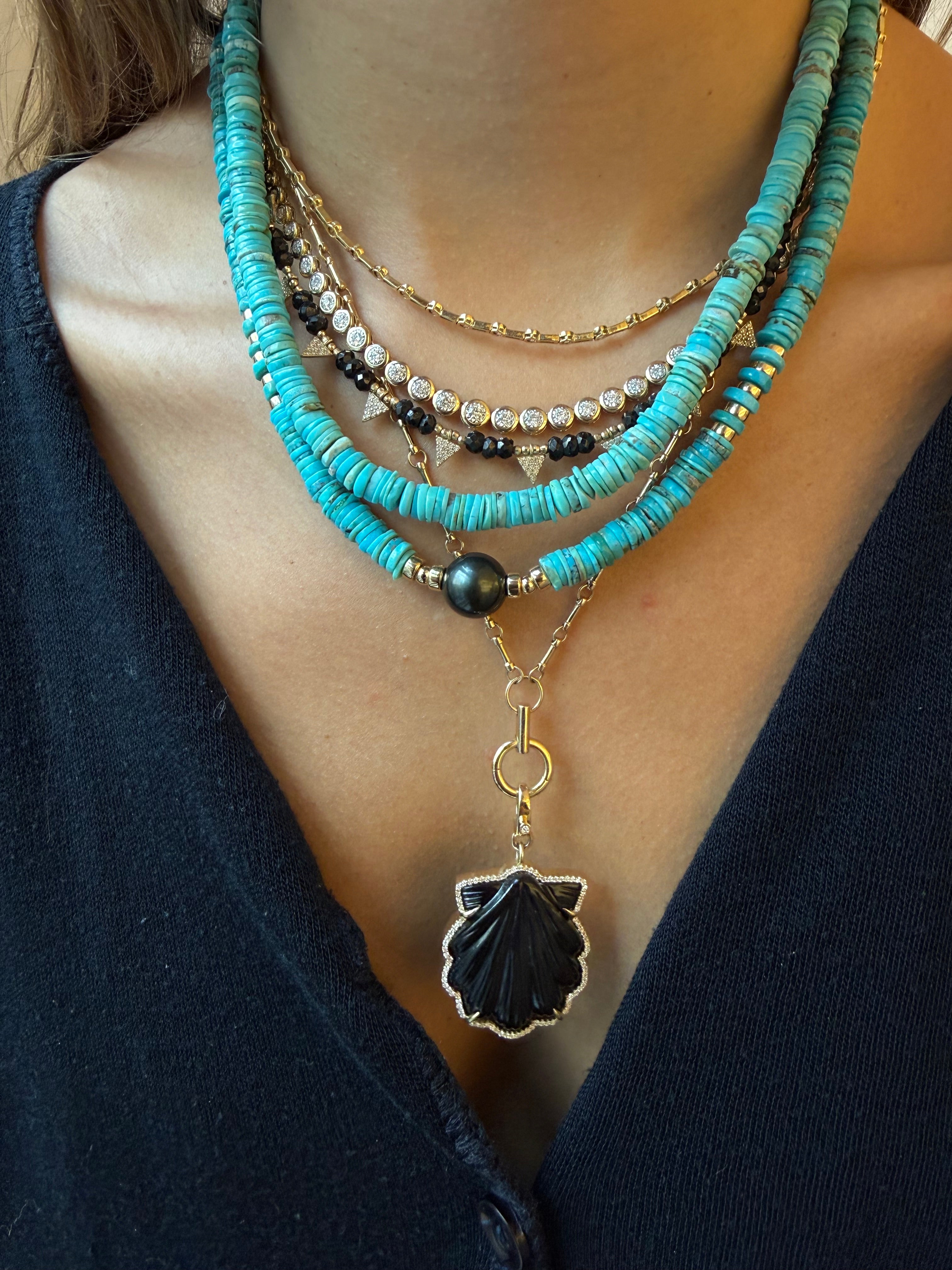 SLEEPING BEAUTY TURQUOISE HEISHI NECKLACES