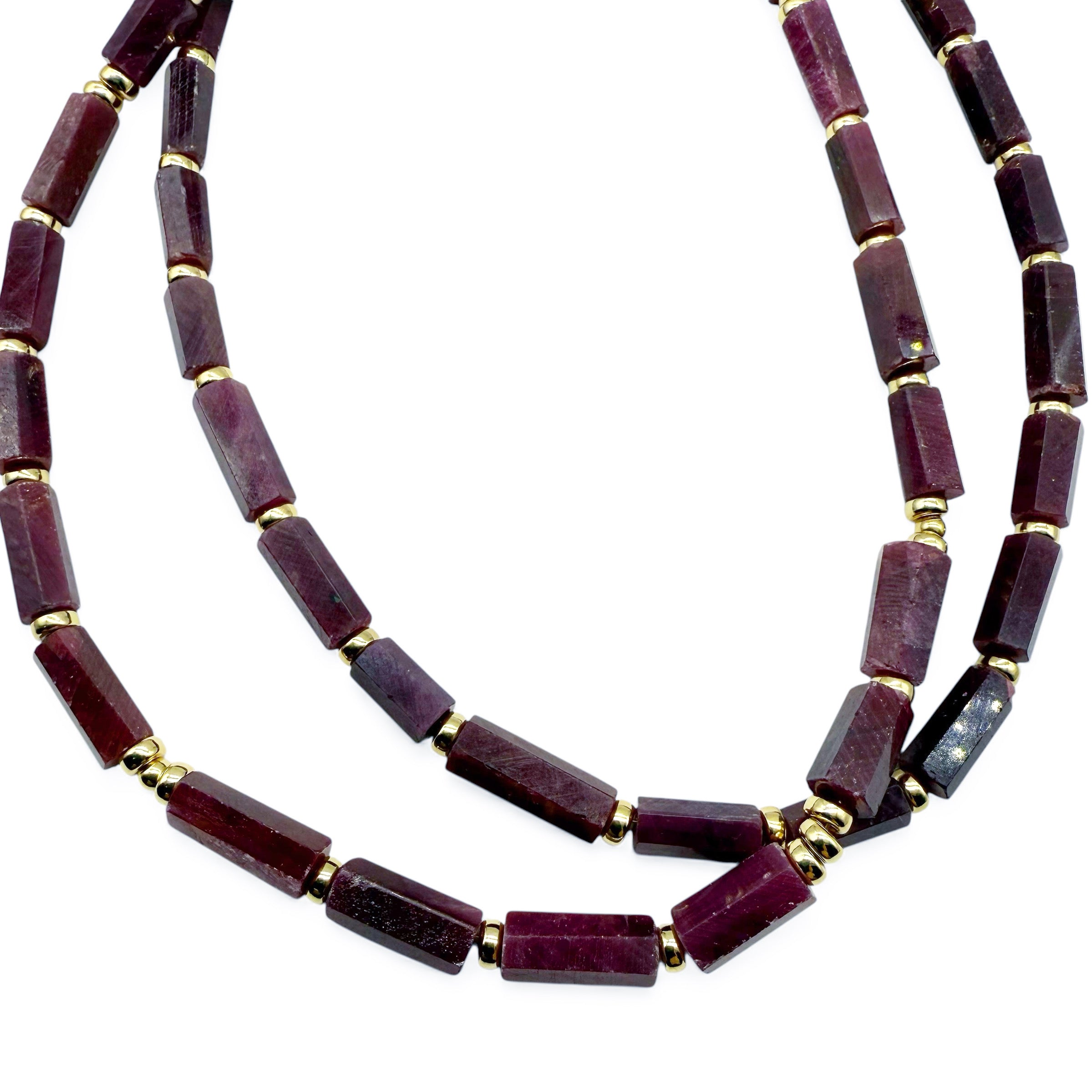 RUBY AND GOLD NECKLACES