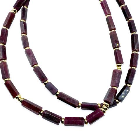 RUBY AND GOLD NECKLACES