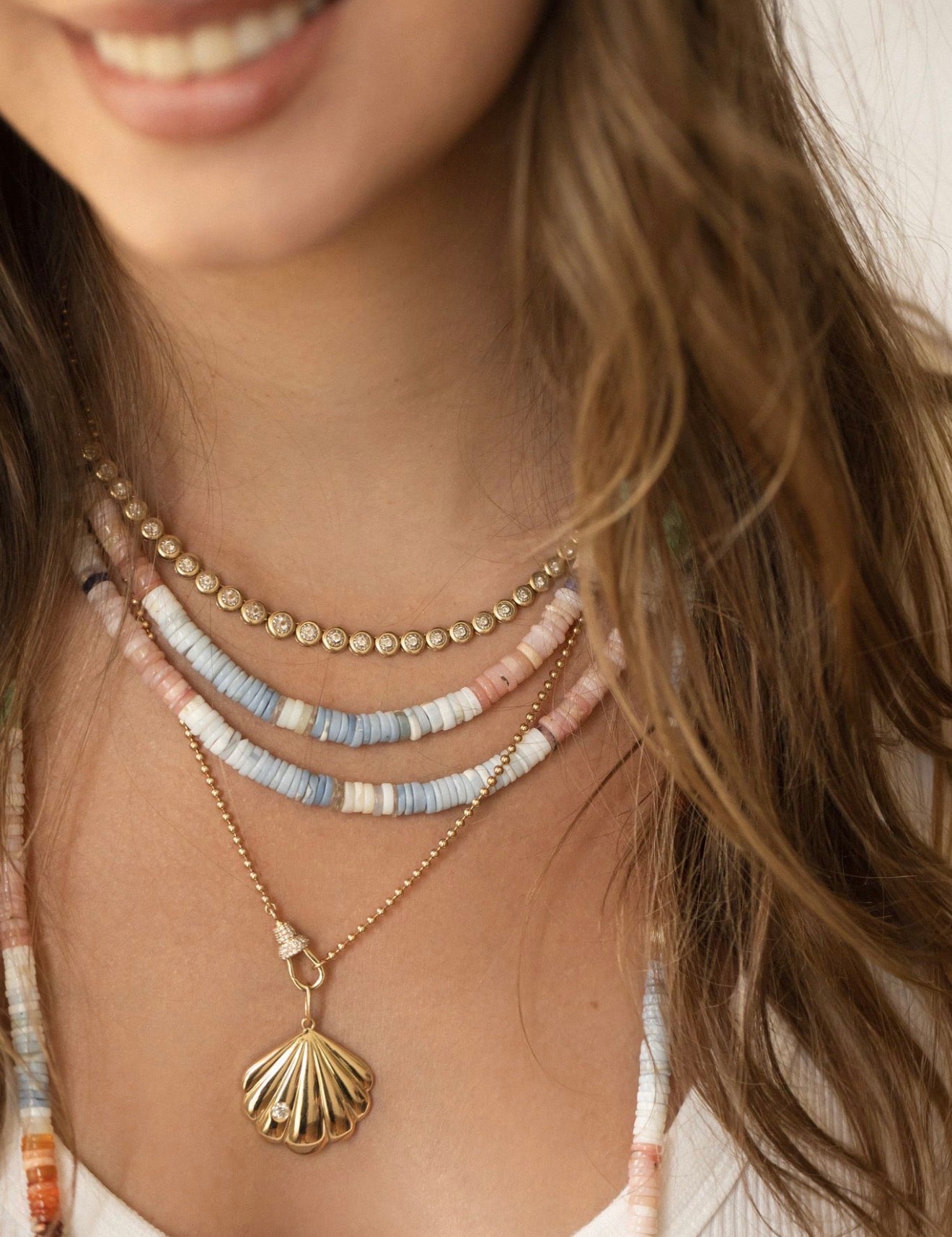 OPAL HEISHI NECKLACE
