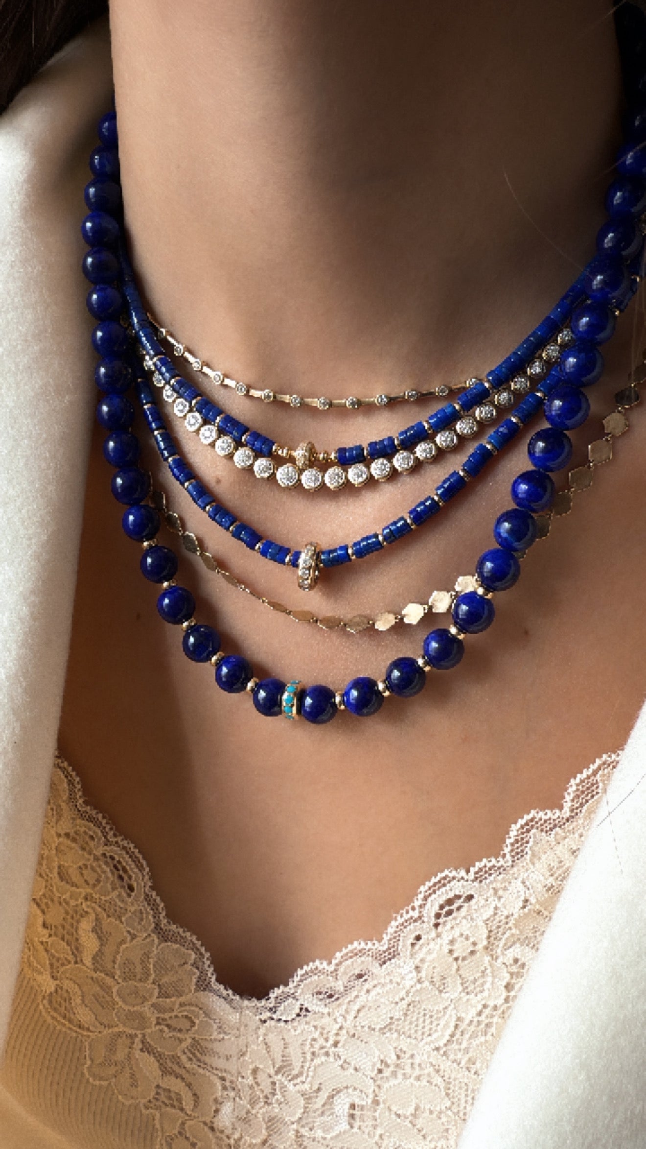 14K GOLD & DIAMOND ILLUSION TENNIS NECKLACE