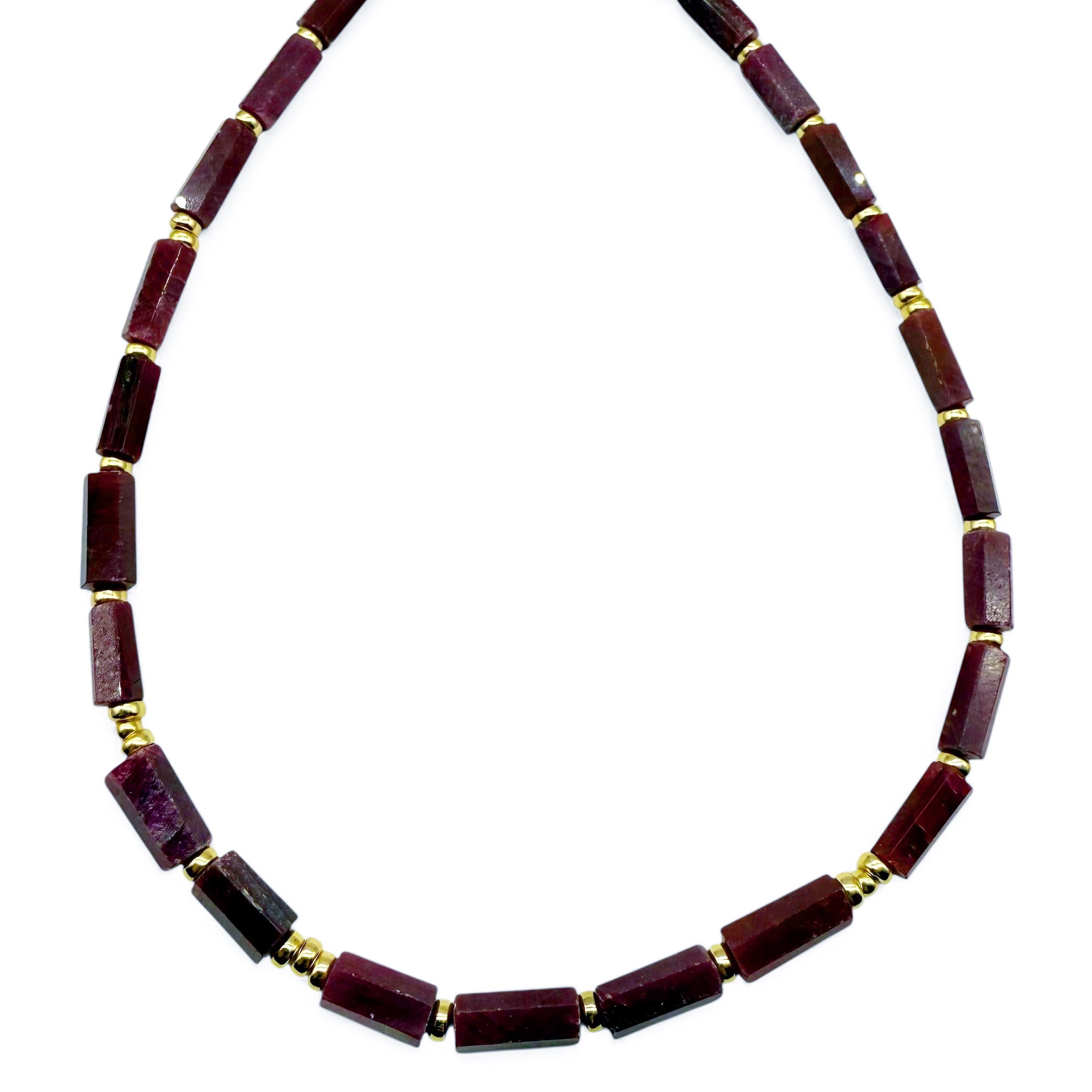 RUBY AND GOLD NECKLACES