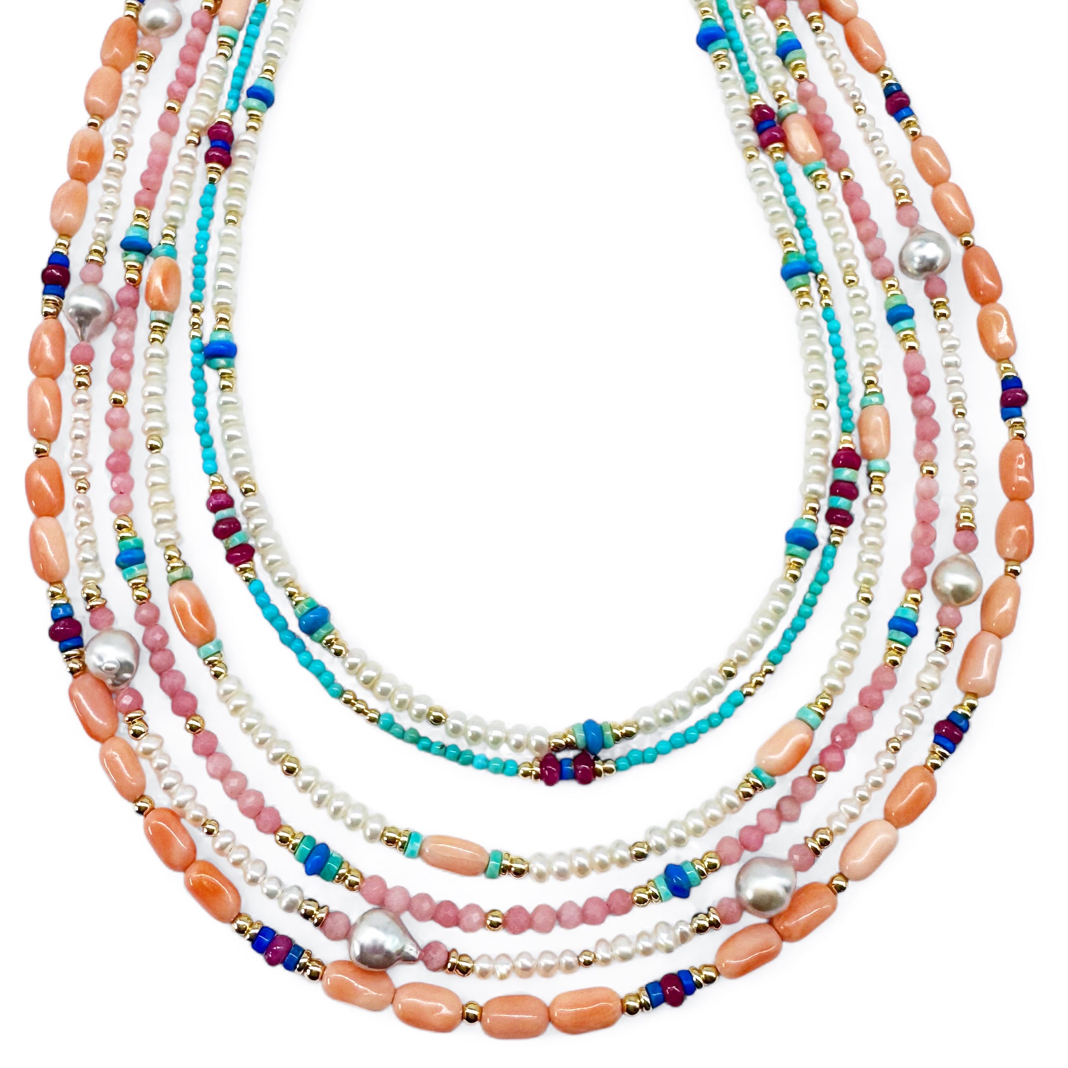 THE BOHO LONG BEADED NECKLACES