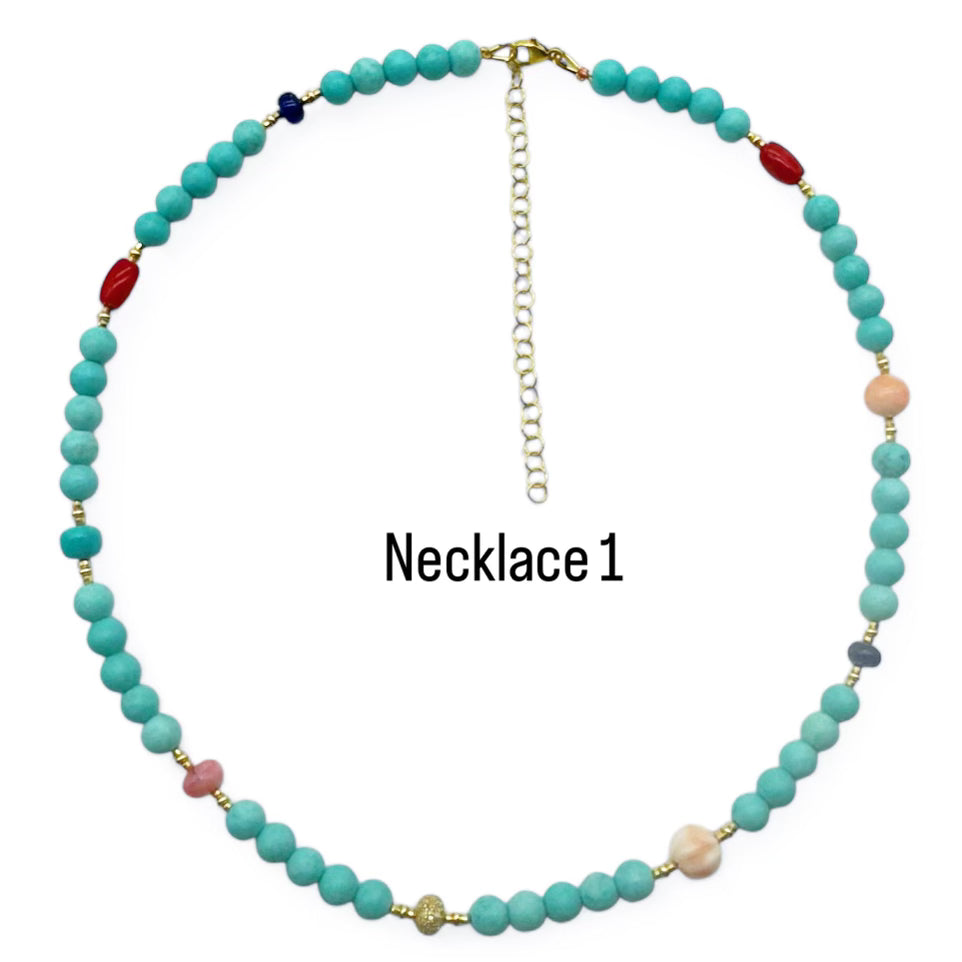 6MM TURQUOISE ANTIQUITY NECKLACES