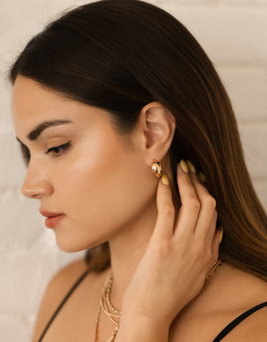 CHUBBY GOLD HOOPS