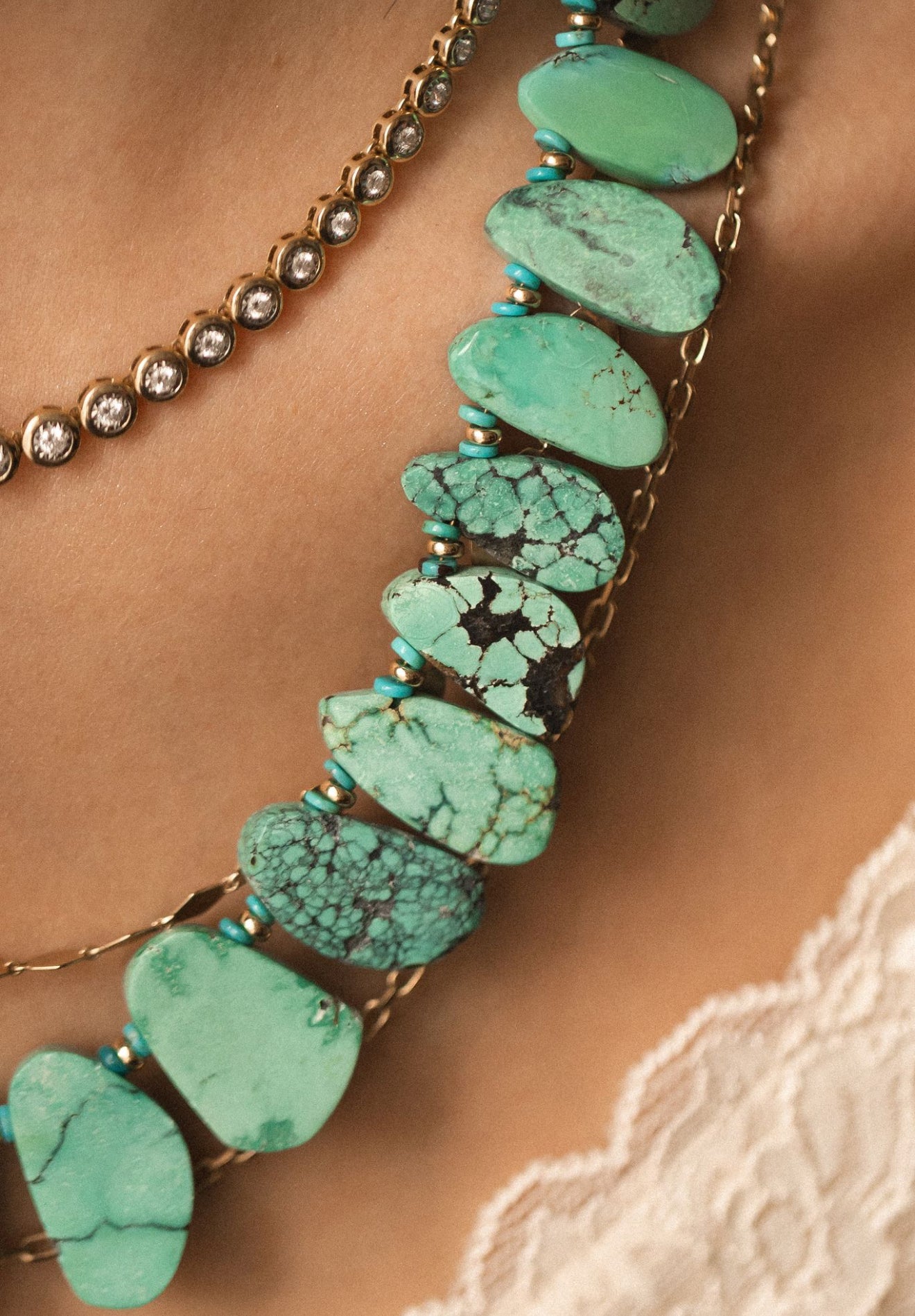 TURQUOISE COLLAR NECKLACE