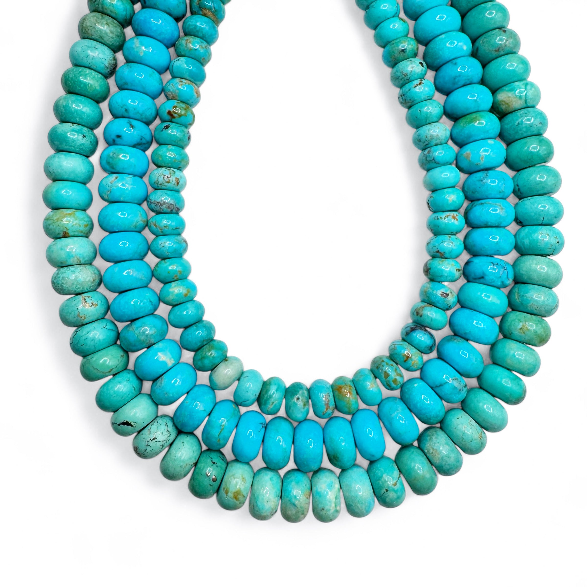 TURQUOISE BEADED NECKLACES