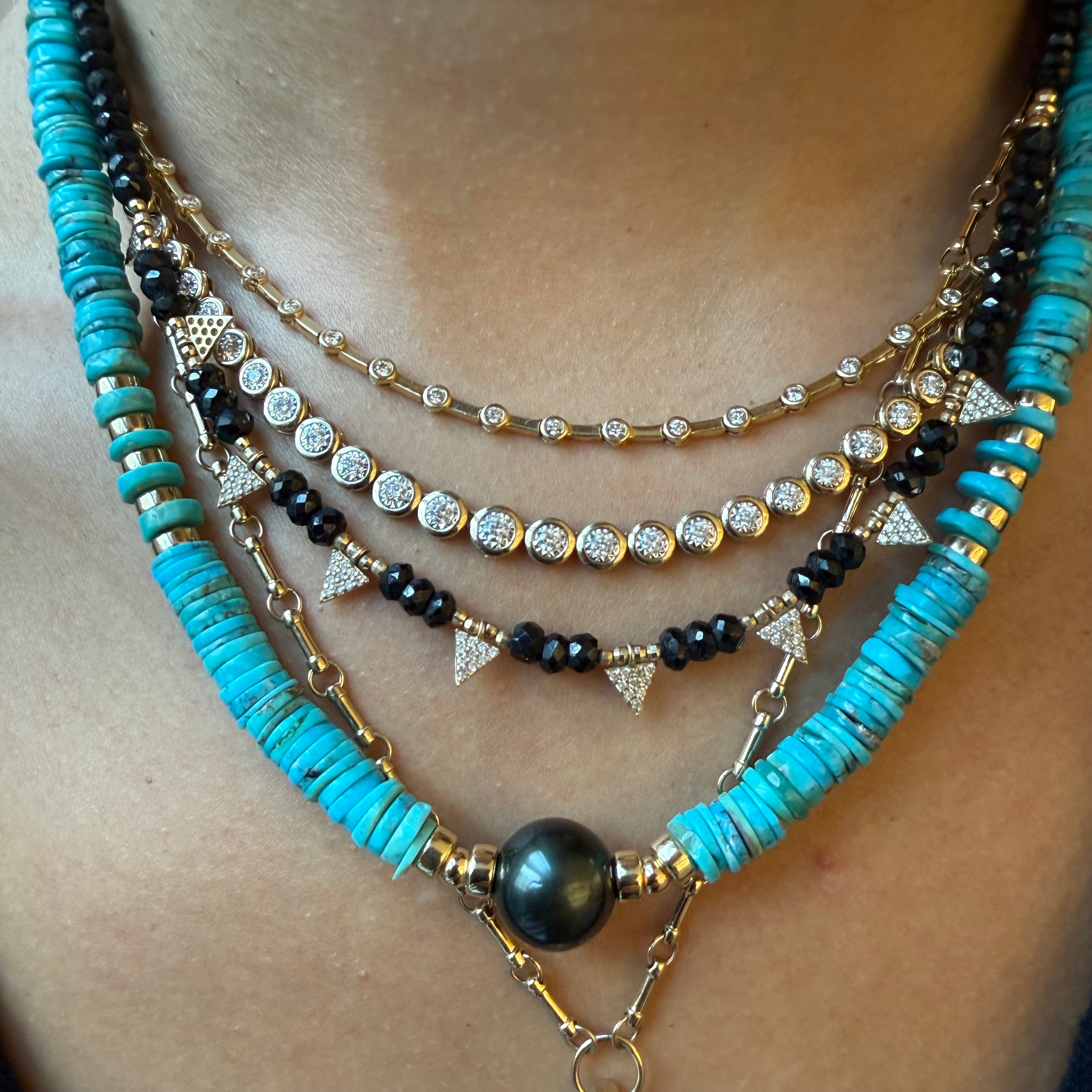 SLEEPING BEAUTY TURQUOISE HEISHI NECKLACES