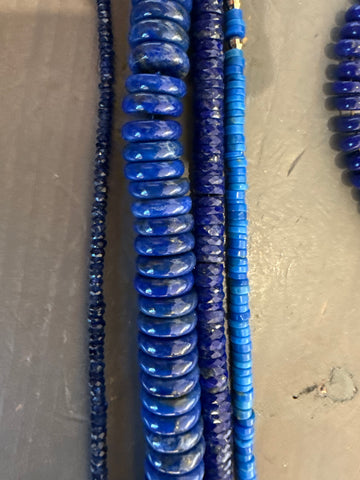 CUSTOM LAPIS SAPPHIRE & CERULELITE STACK