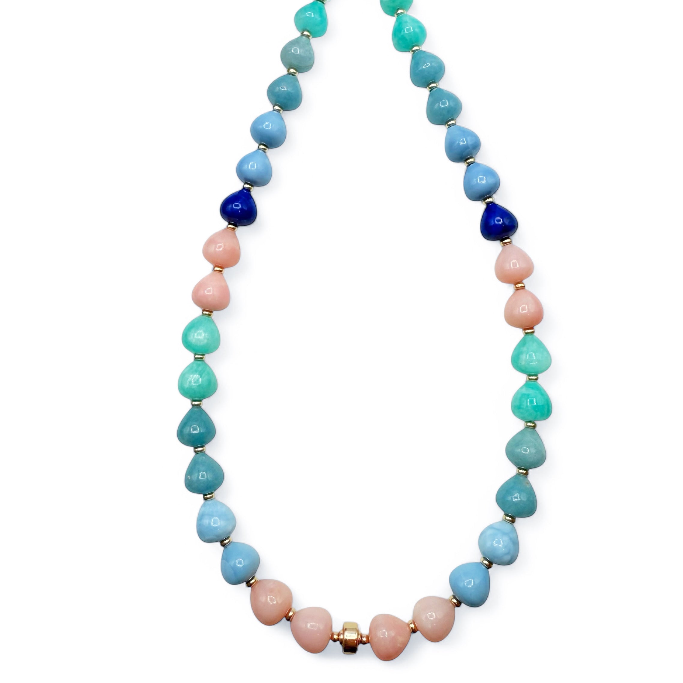 THE GUMDROP OPAL NECKLACE WITH 14K GOLD