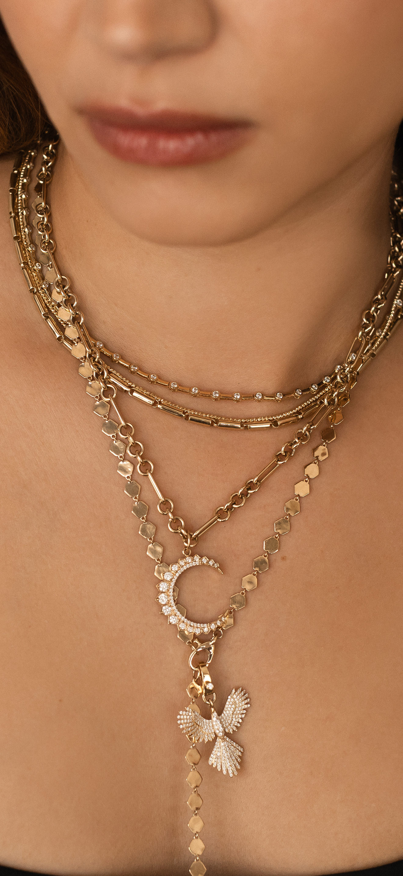 14K GOLD LINK CHAIN 16-18"