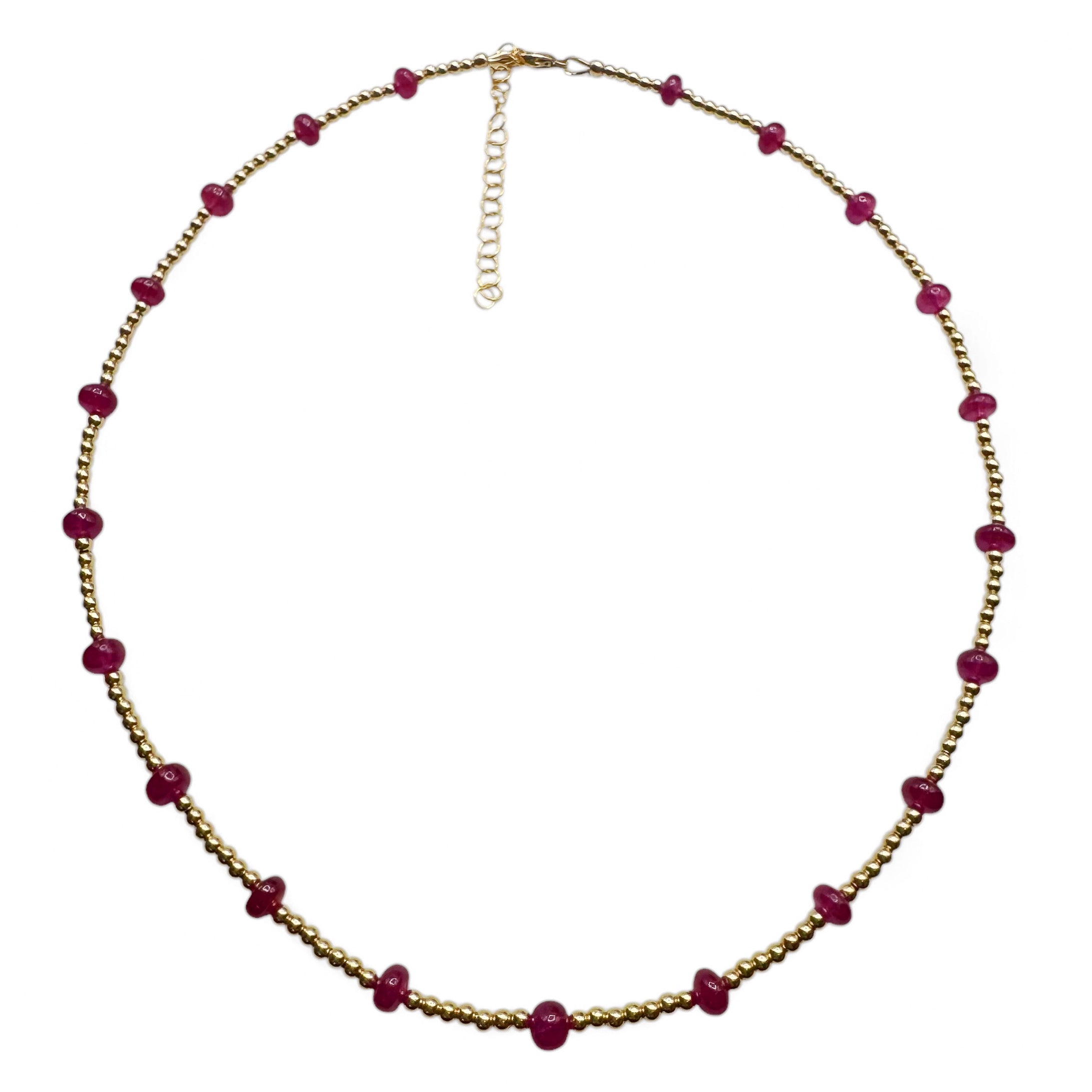 RUBY & GOLD NECKLACE