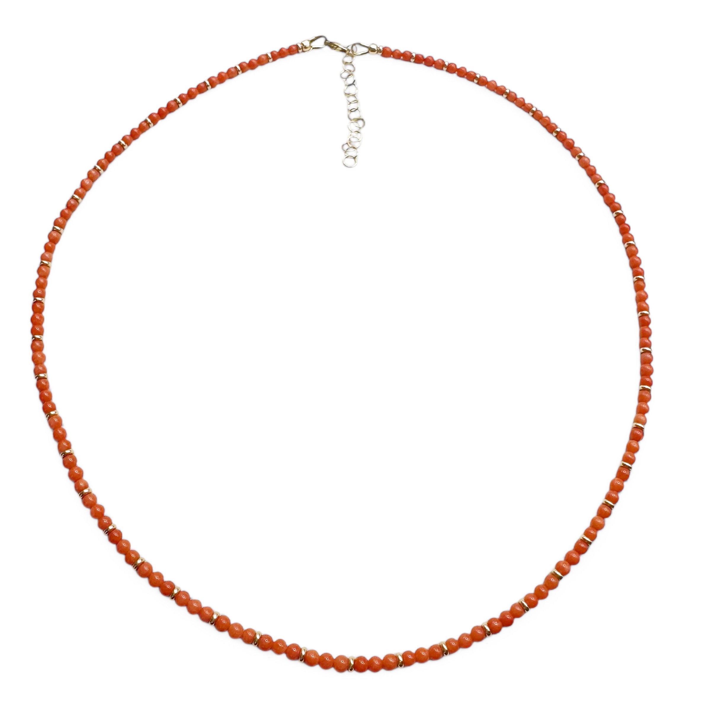 BABY ORNAGE CORAL NECKLACE