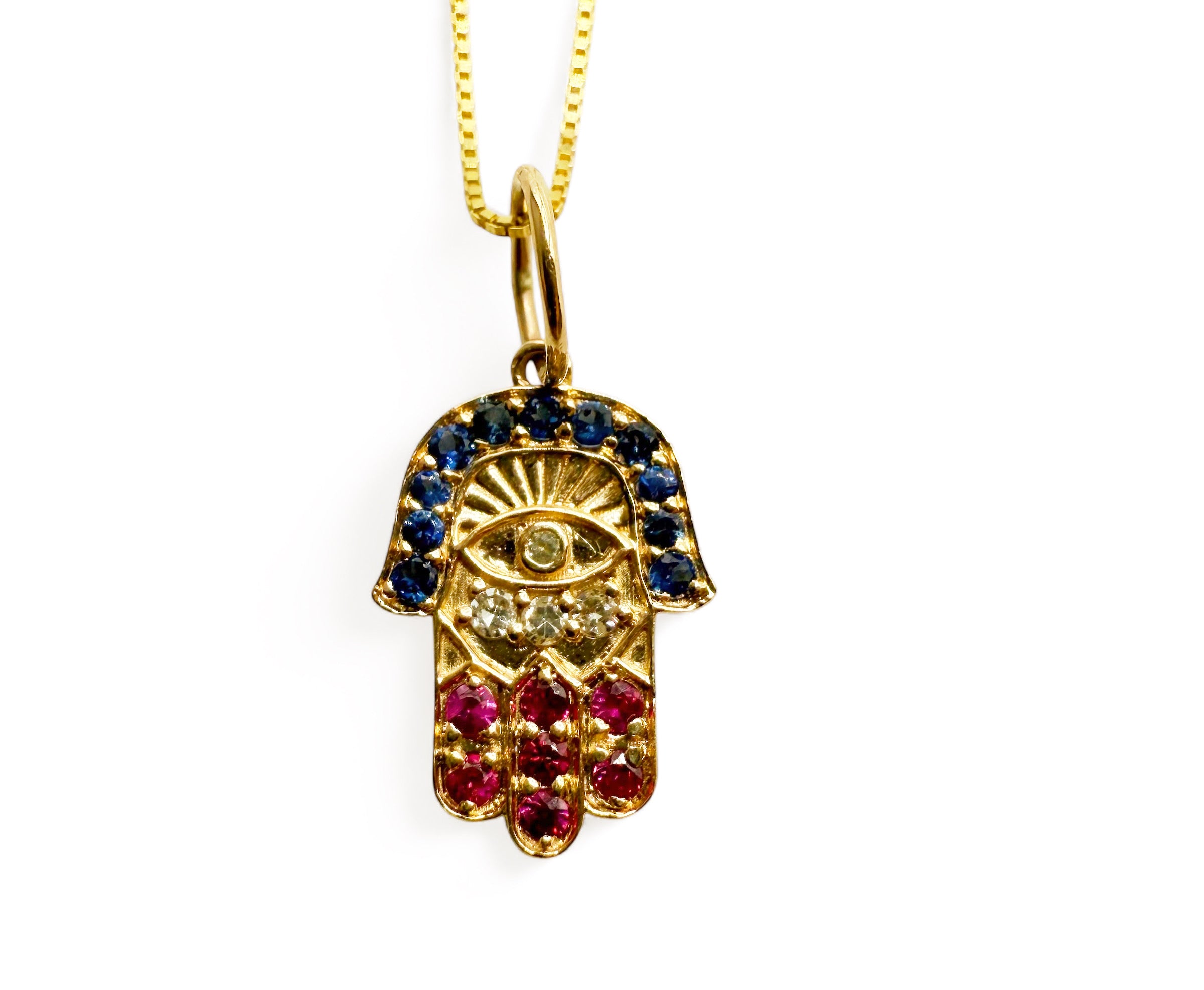 GOLD HAMSA PROTECTION AMULET