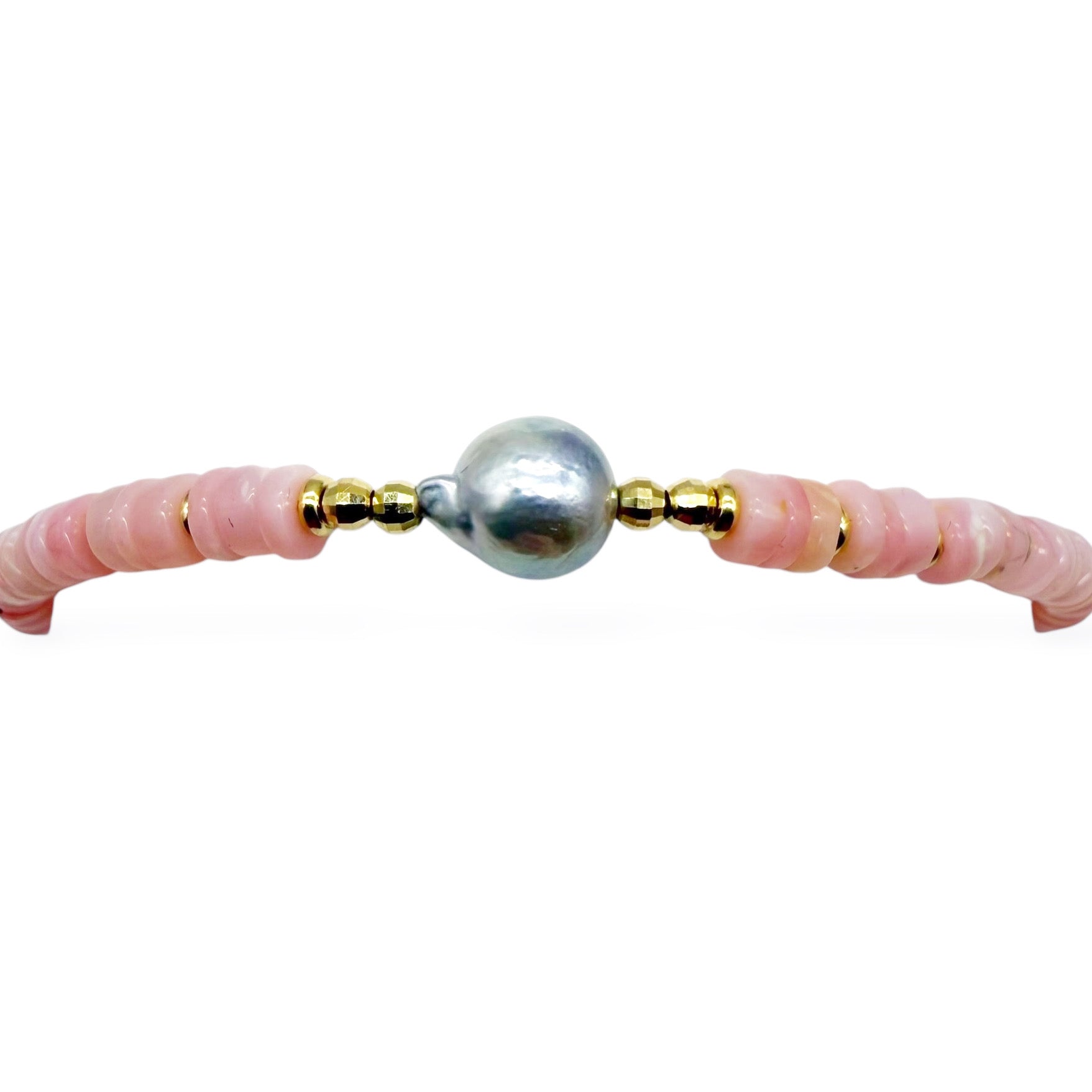 PINK OPAL & AKOYA PEARL BRACELET