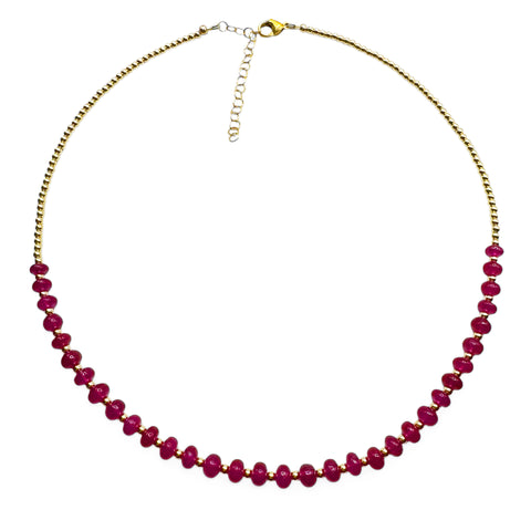 RUBY AND GOLD NECKLACE