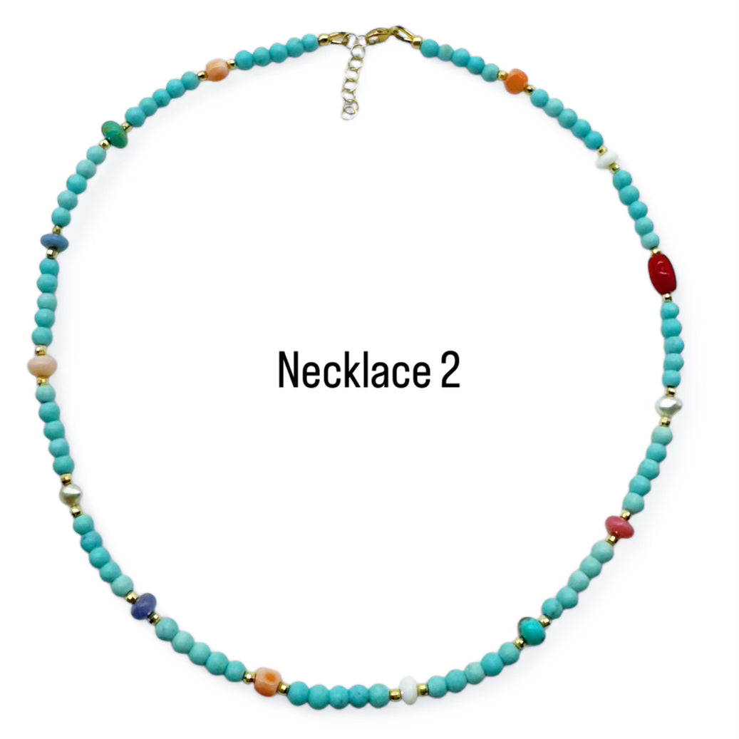 4MM SIZE TURQUOISE ANTIQUITY NECKLACES