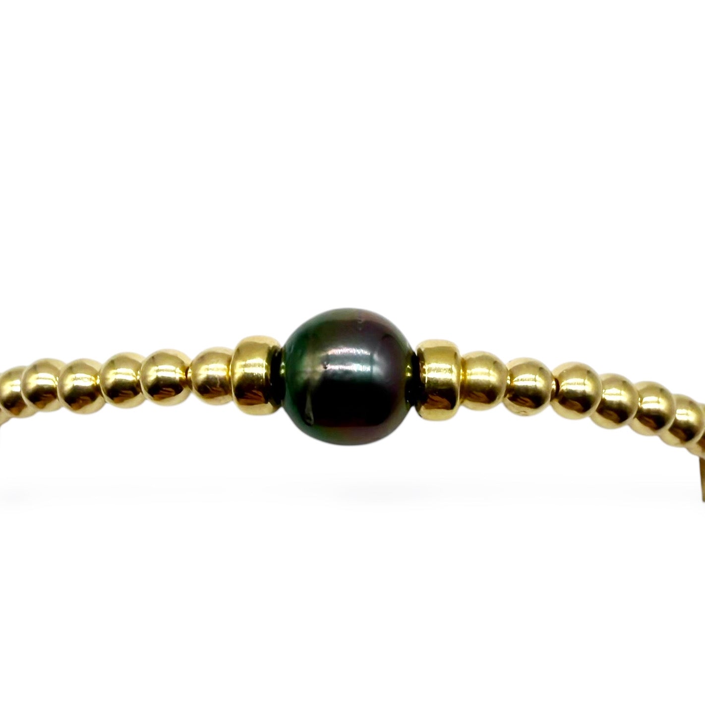 14K GOLD & TAHITIAN PEARL BRACELET