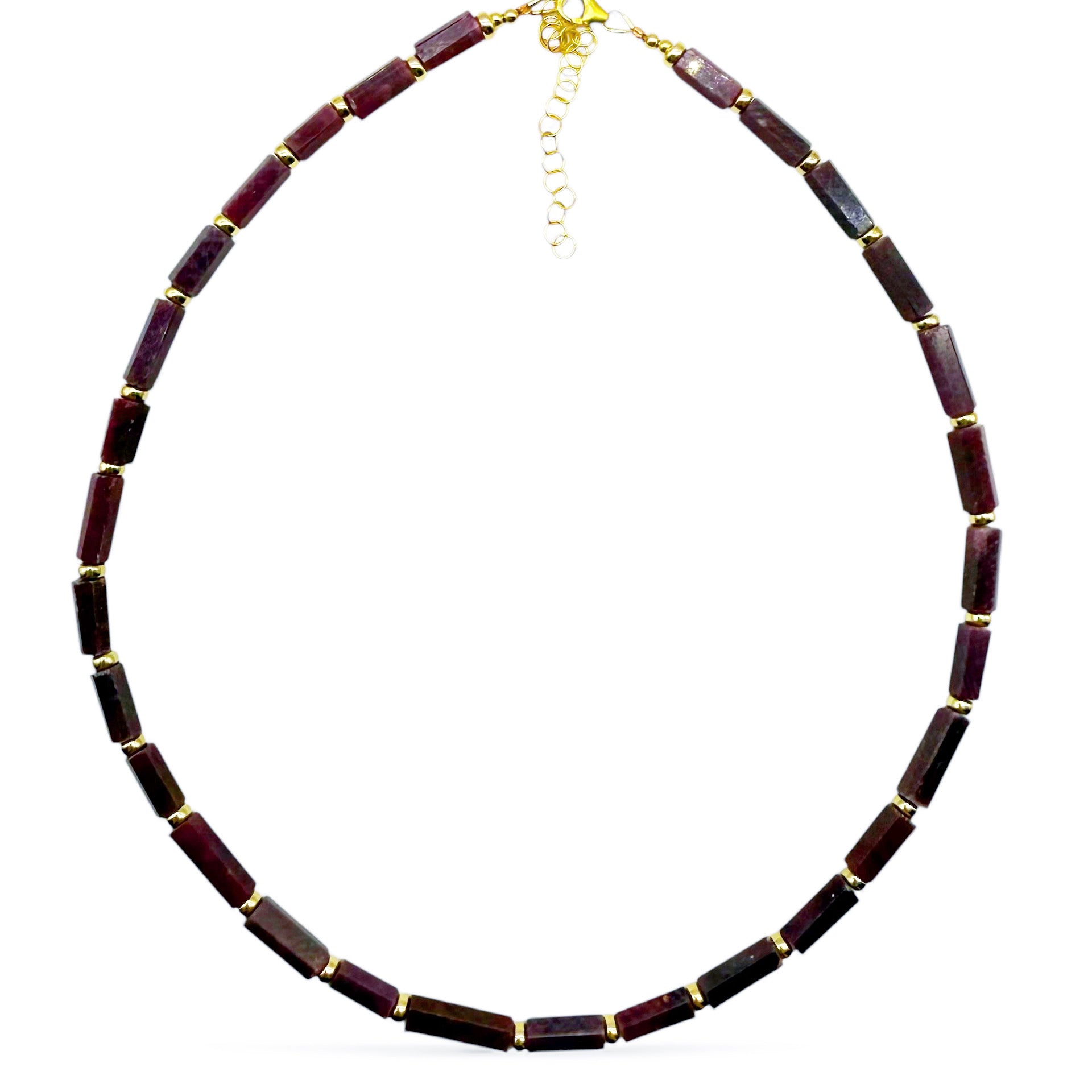 RUBY AND GOLD NECKLACES