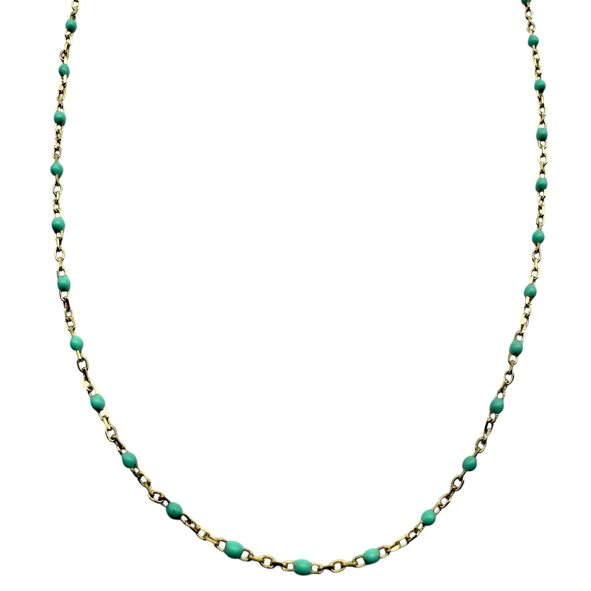14K GOLD & ENAMEL CHAINS