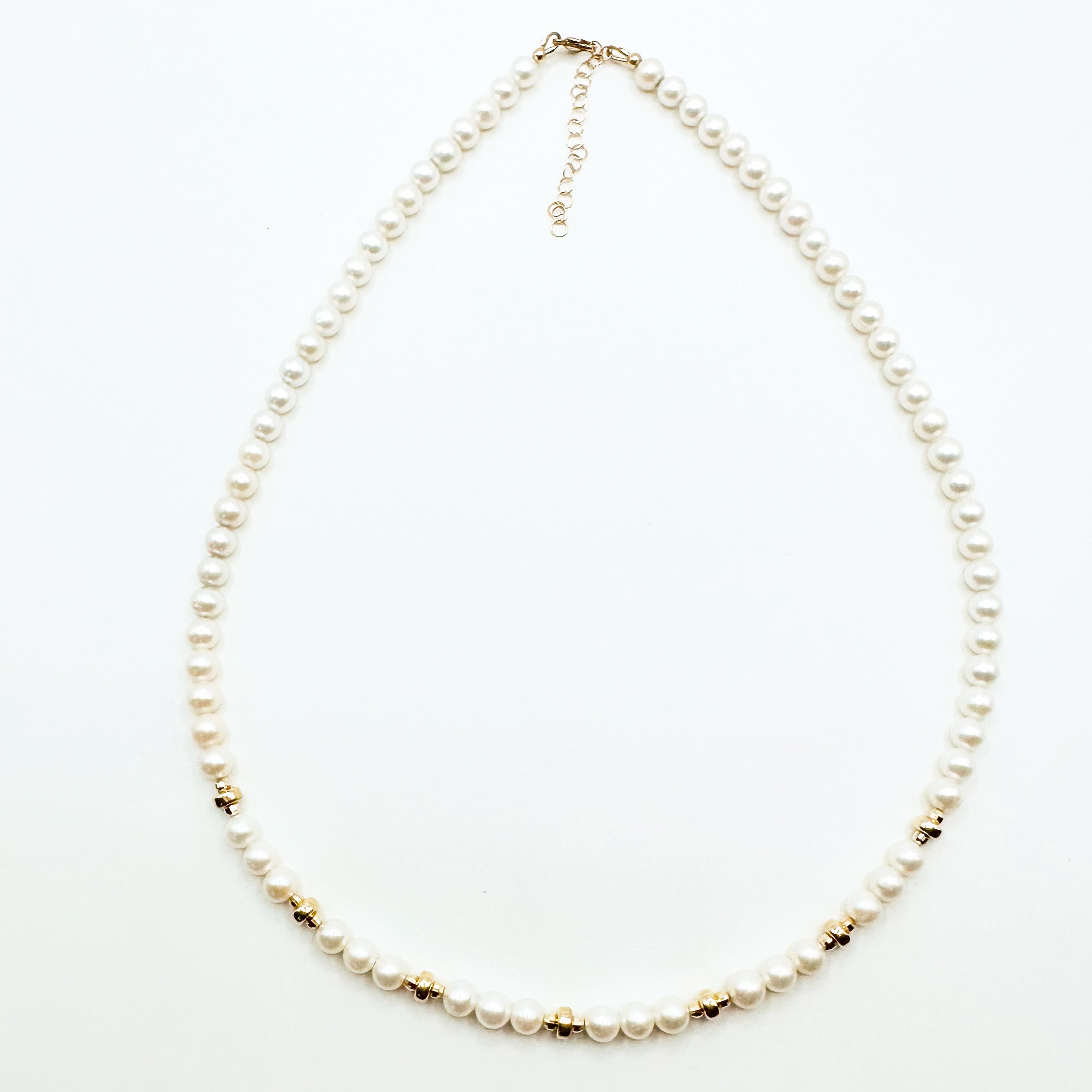 14k GOLD PEARL NECKLACES