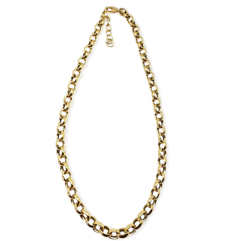 SOLID GOLD ROLO CHAIN