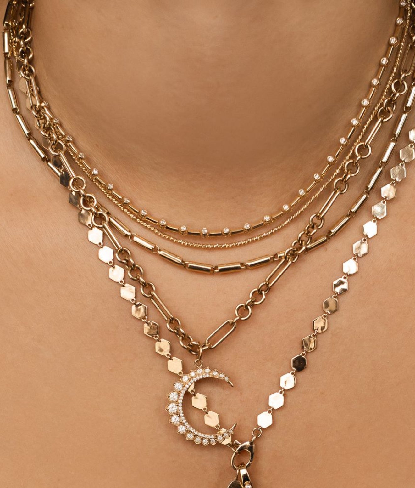 14K GOLD LINK CHAIN 16-18"
