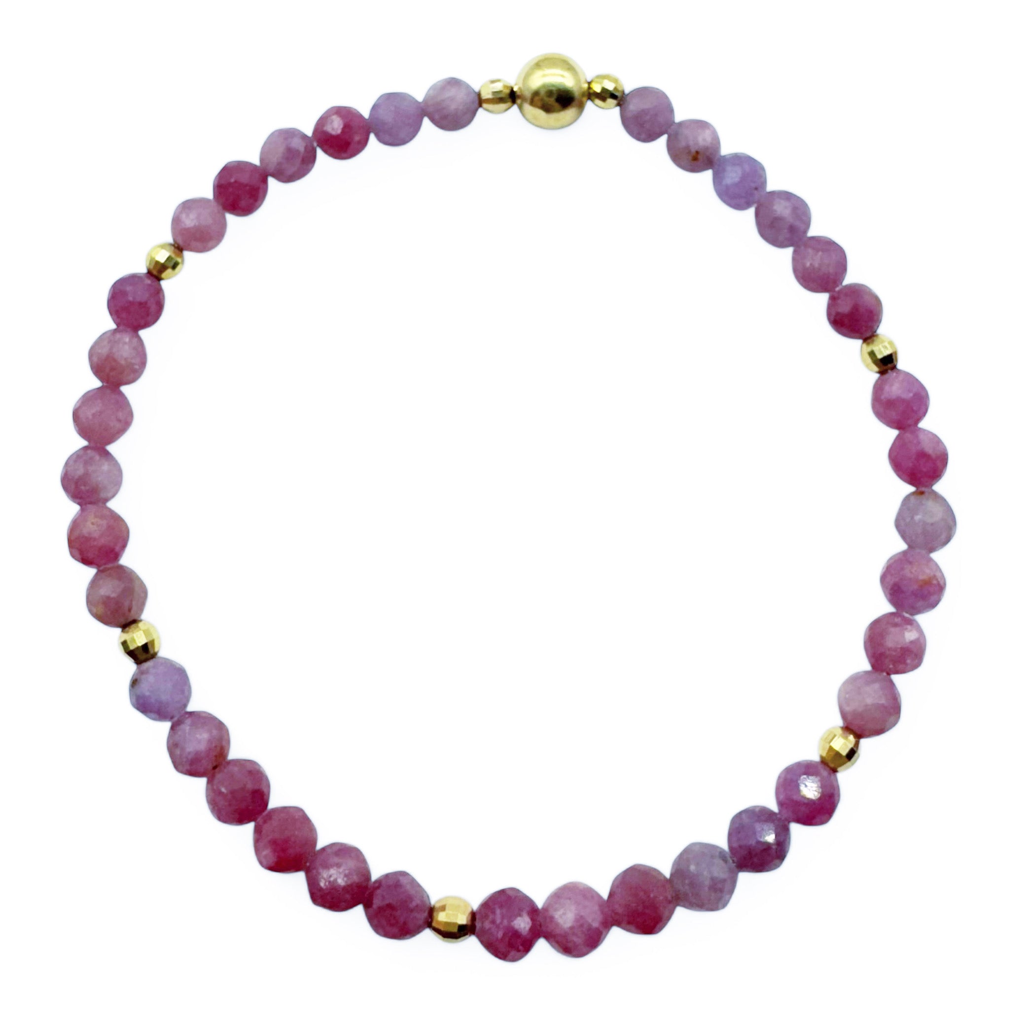 RUBY AND 14K GOLD BRACELETS